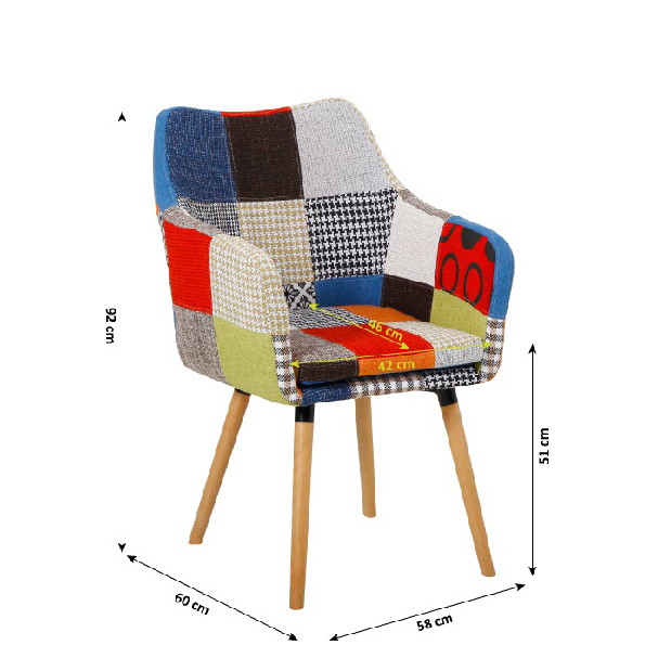 Jídelní židle Landor (barevná)