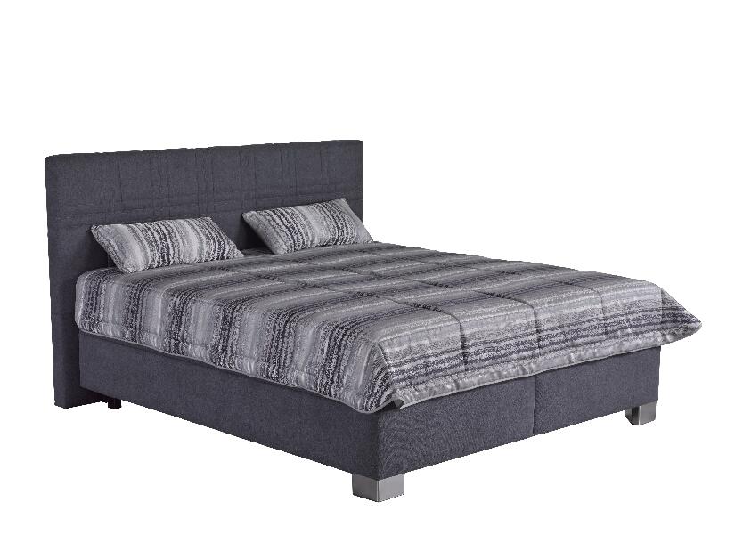 Manželská postel 160 cm Blanár Venus (tmavě šedá) (s roštem a matrací Ivana Plus)