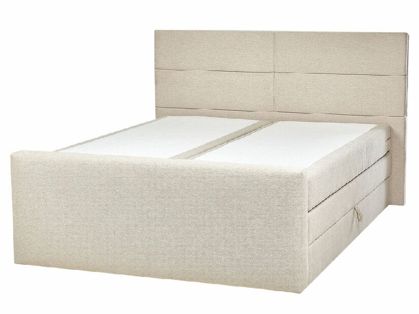 Manželská postel 160 cm Aoyun (šedá) (s roštem a matrací) (s úl. prostorem)