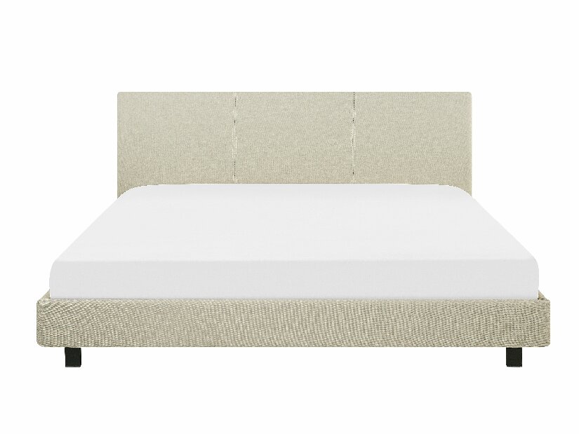 Manželská postel 180 cm ALVIA (s roštem) (béžová)