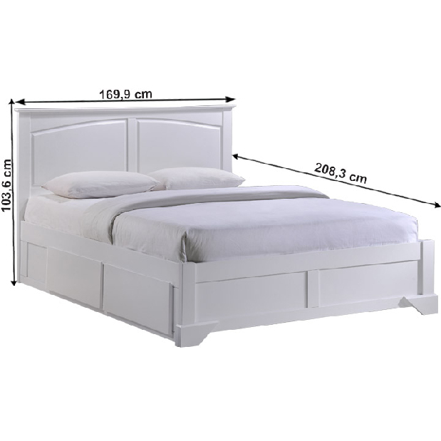 Manželská postel 160 cm Macron 