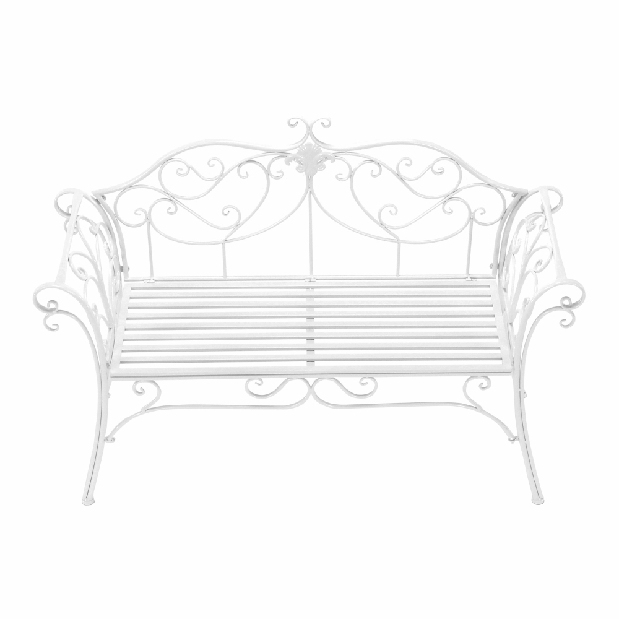 Zahradní lavička Entalia (bílá)