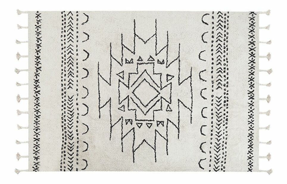 Dětský koberec 100 x 160 cm Kumba (černobílá)