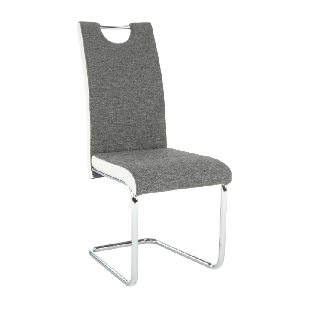 Jídelní židle Ive (tmavě šedá + bílá)