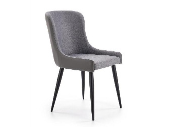 Jídelní židle  Kiss (šedá + černá)