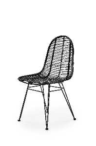 Ratanová židle Kasha (černá)