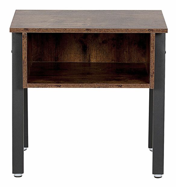 Noční stolek VARON (tmavé dřevo)