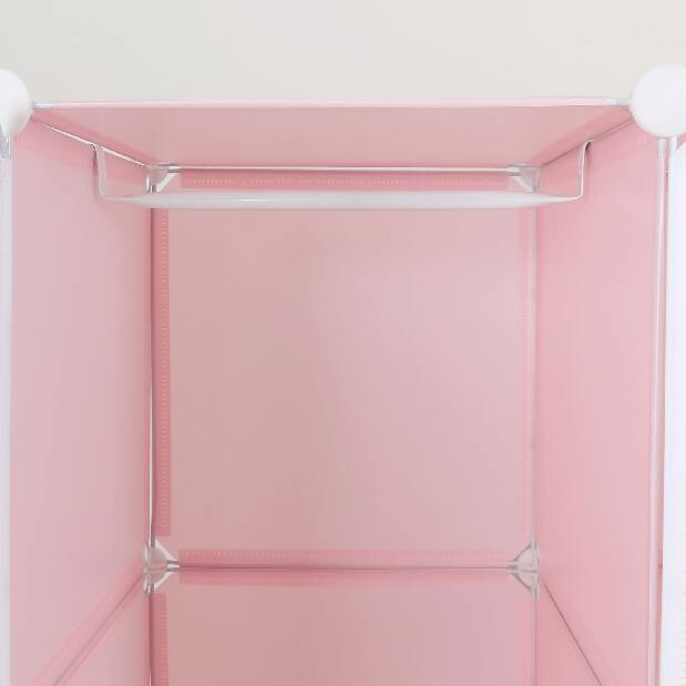 Modulárna skříň Finnstar (růžová + dětský vzor) *výprodej