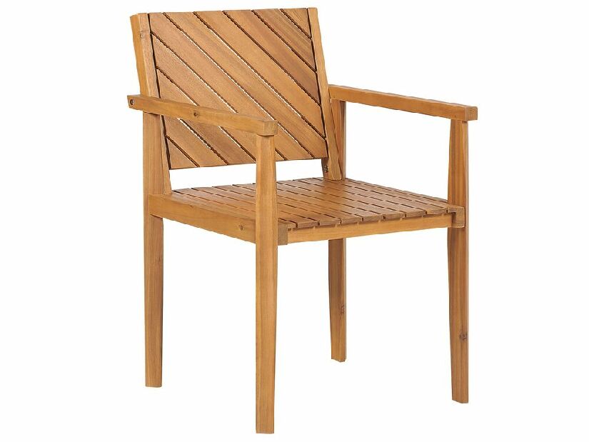 Zahradní židle Blas (světlé dřevo)