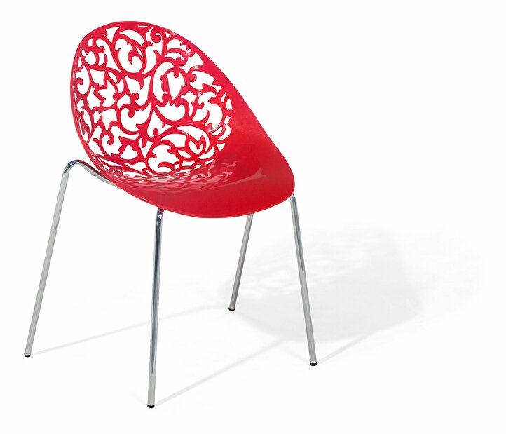 Set 4ks. jídelních židlí Mumbwa (červená)
