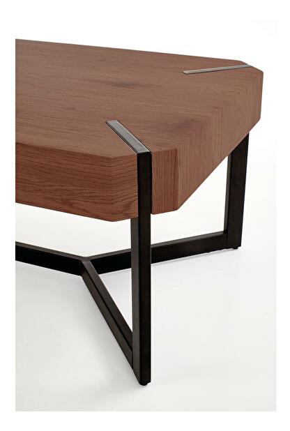 Konferenční stolek Ladolce (ořech + černá)