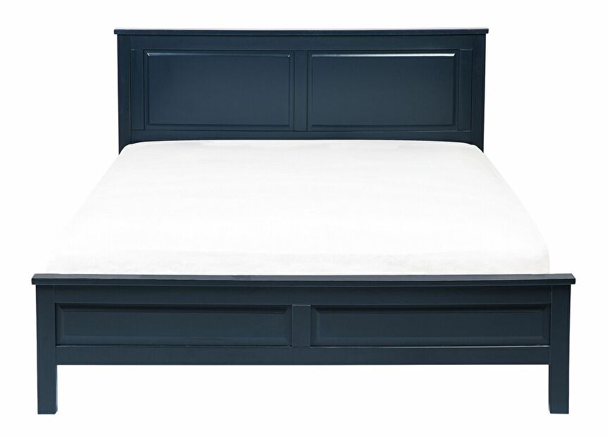 Manželská postel 180 cm OLIVE (s roštem) (modrá)