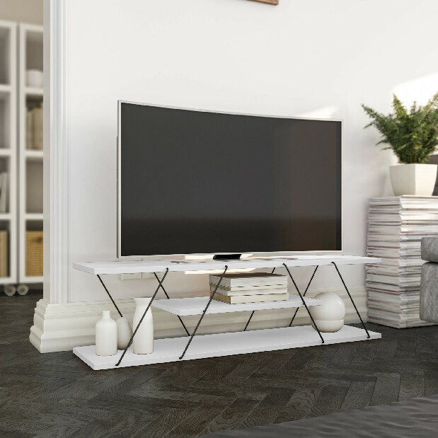 TV stolek/skříňka Cana (bílá) *výprodej