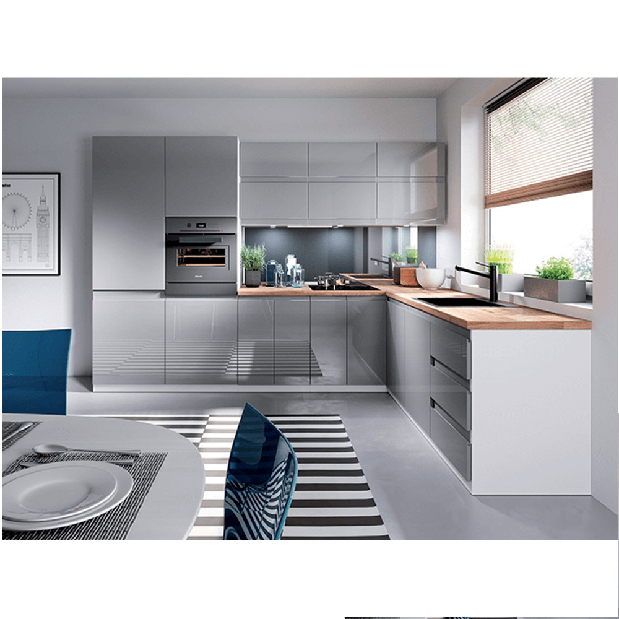Dolní kuchyňská Skříňka D40S1 Aurellia (bílá + lesk šedý) (L)