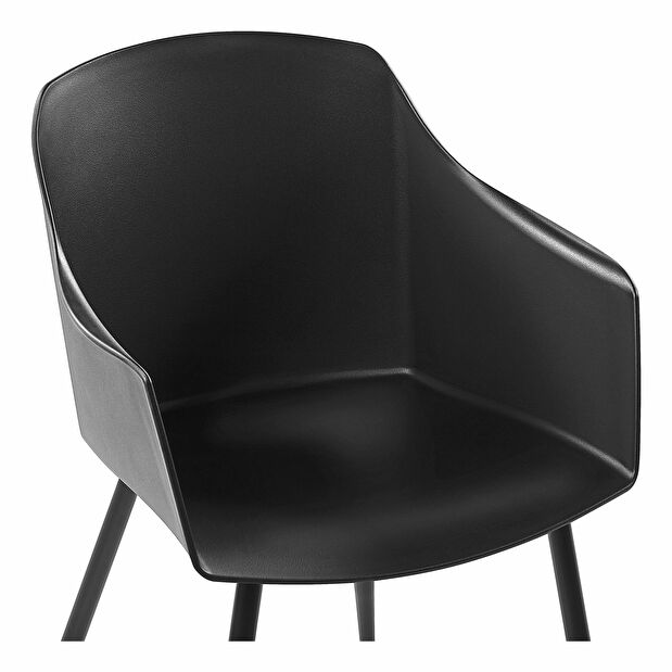 Set 2 ks. jídelních židlí FONOR (černá)