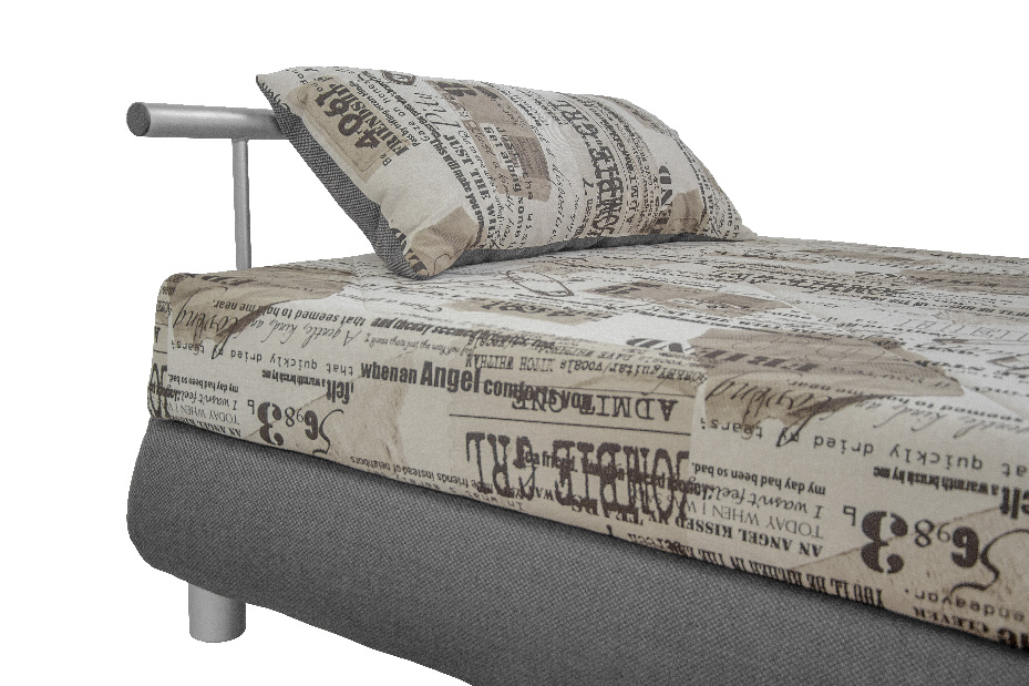 Jednolůžková postel 110 cm Blanář Adriana (hnědá) (s roštem a matrací Alena)
