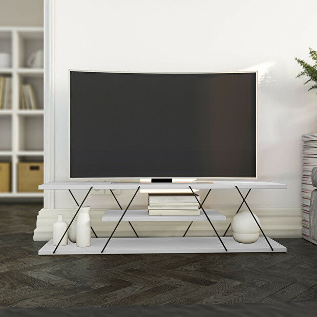 TV stolek/skříňka Cana (bílá)