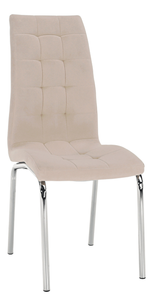 Jídelní židle Harison NEW (béžová + chróm)