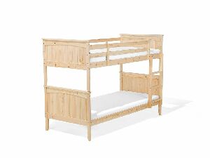 Patrová postel 90 cm RADIN (s roštem) (světlé dřevo)