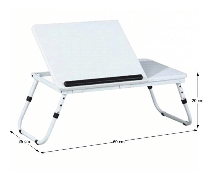 PC stolek Evae (bílý)
