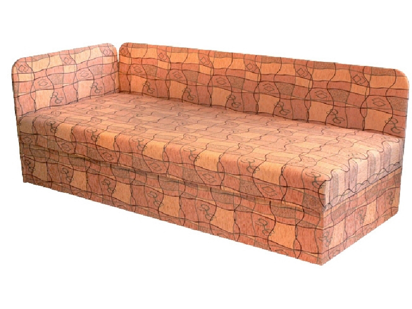 Jednolůžková postel (válenda) 80 cm Eda 4/1 (se sendvičovou matrací) (L)