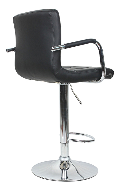 Set 2 ks. barových židlí Luver (černá)