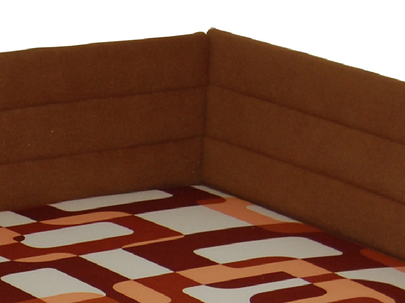 Jednolůžková postel (válenda) 110 cm BRW Elize hnědá (P) (s roštem a matrací)