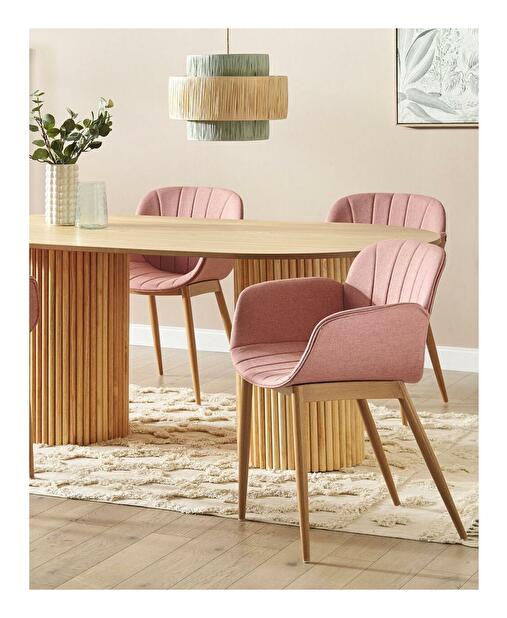 Set 2 ks jídelních židlí Asgeir (růžová)