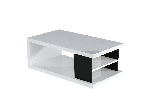 Konferenční stolek Lea (bílá + černá matná)