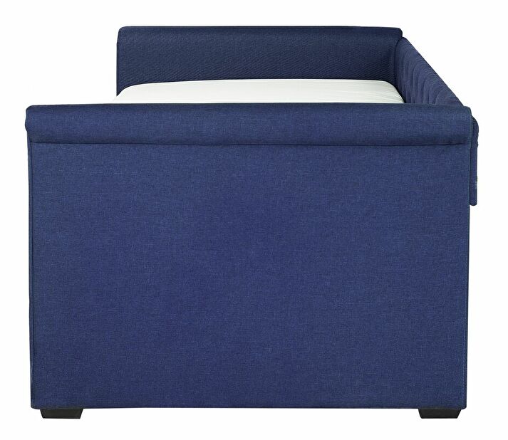 Rozkládací postel 90 cm LISABON (s roštem) (modrá)