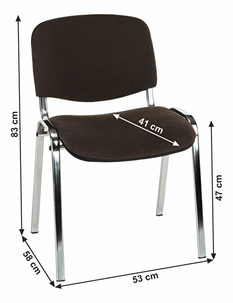 Set 2 ks. konferenčních židlí Hulle chrom