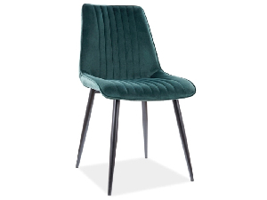 Jídelní židle Kelly (zelená + černá)
