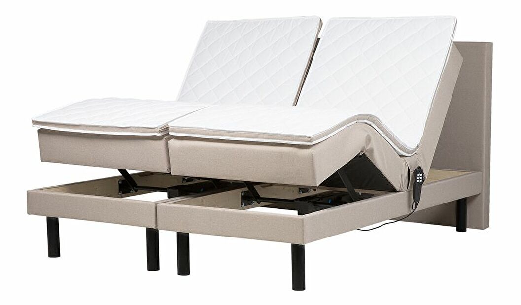 Manželská postel 160 cm ERLE (béžová)