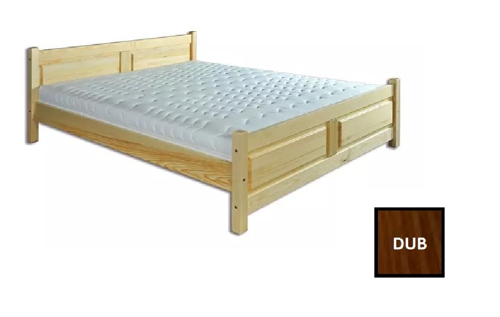Manželská postel 160 cm LK 115 (dub) *výprodej