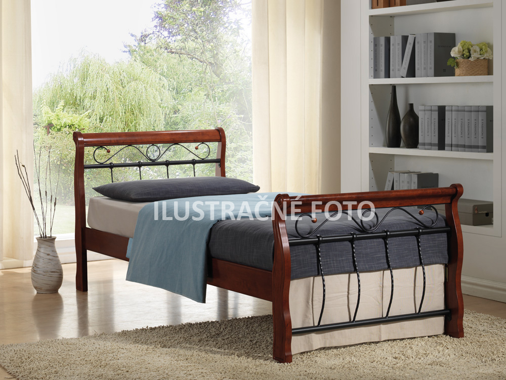 Manželská postel 180 cm Venecja bis D (s roštem)
