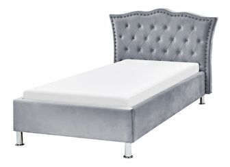 Jednolůžková postel 200 x 90 cm Metty (šedá) (s roštem)