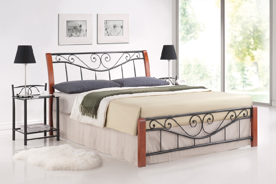 Manželská postel 180 cm Parma B (s roštem)