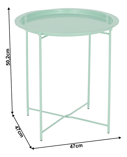 Příruční stolek TReno (mentolová)
