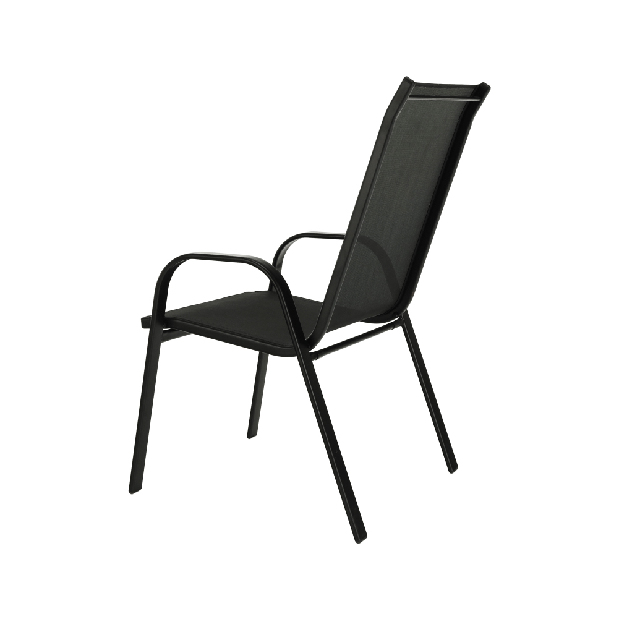 Set 10ks. zahradních židlí Morel (tmavě šedá + černá) *výprodej