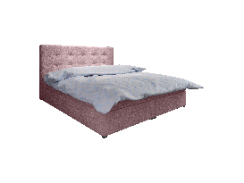 Manželská postel Boxspring 180 cm Fade 1 Comfort (růžová) (s matrací a úložným prostorem)