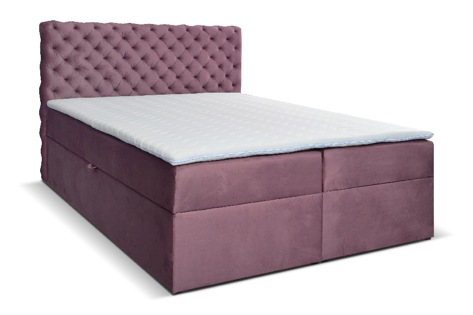 Kontinentální postel 160 cm Orimis (růžová)