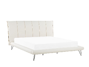 Manželská postel 180 cm BETTEA (s roštem) (bílá)