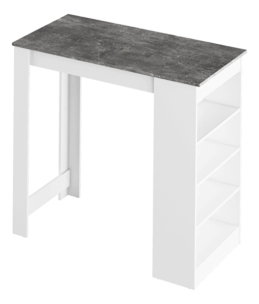 Barový stůl Austin (bílá + beton) *výprodej