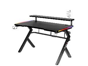 PC stolek Hyperion 5.0 (černá + vícebarevná) (s LED osvětlením)