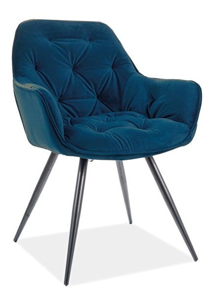 Jídelní židle Champlain (námořnická modrá + černá)