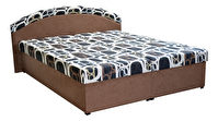Manželská postel 160 cm Pandora (hnědá) (s matracemi)