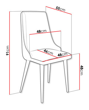 Jídelní židle Earp (hnědá + černá) *výprodej