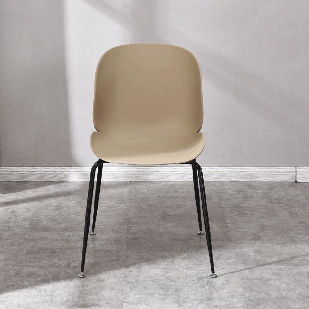 Jídelní židle Ikaite (béžová + černá)