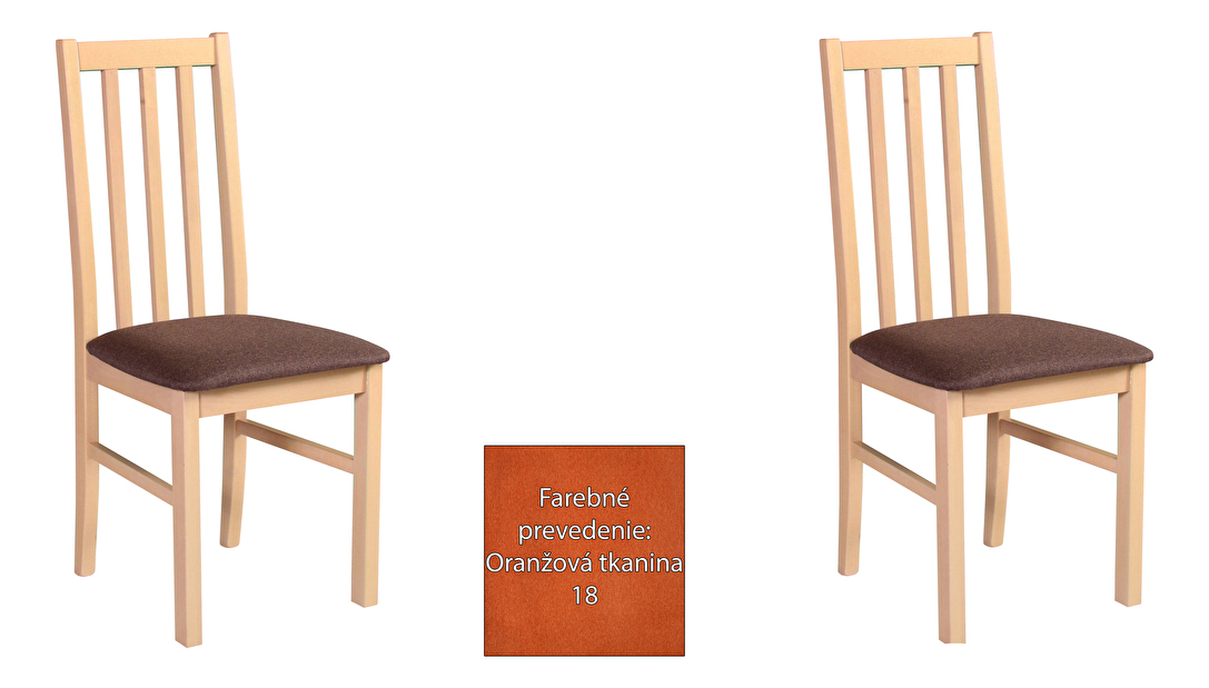 Set 2ks. jídelních židlí Genose (tkanina 18 oranžová) * výprodej