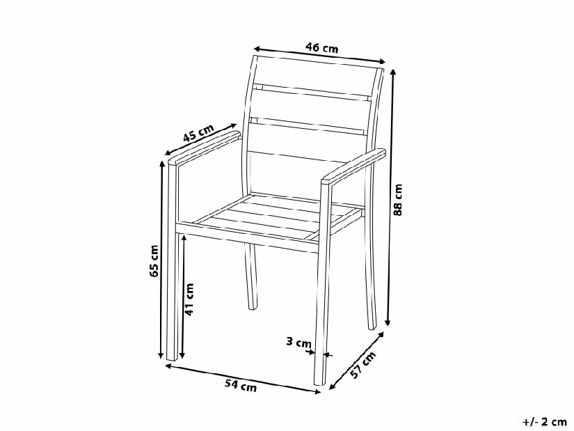 Set 6ks. židlí Vero (světlé dřevo)